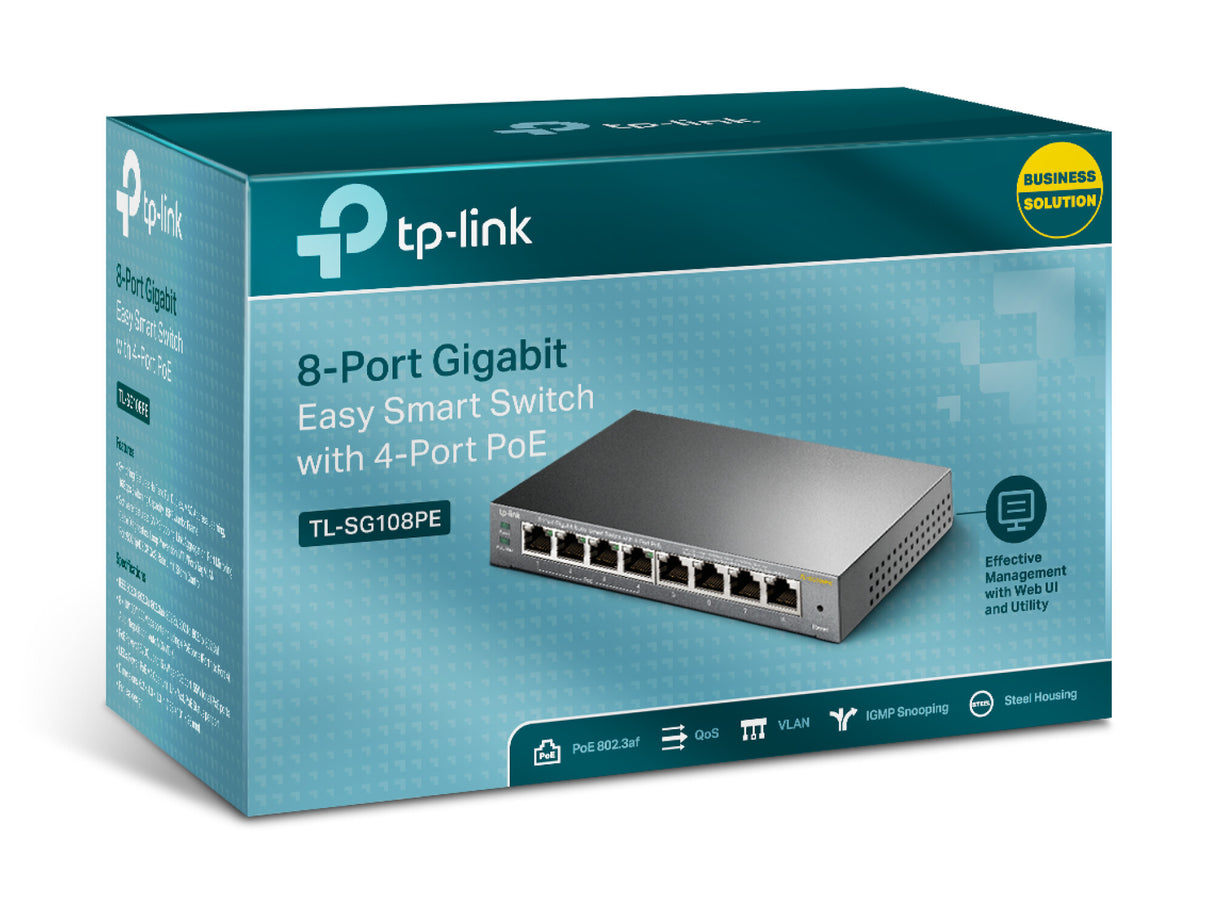 TP-Link 8-Port Gigabit Easy Smart Switch with 4-Port PoE
