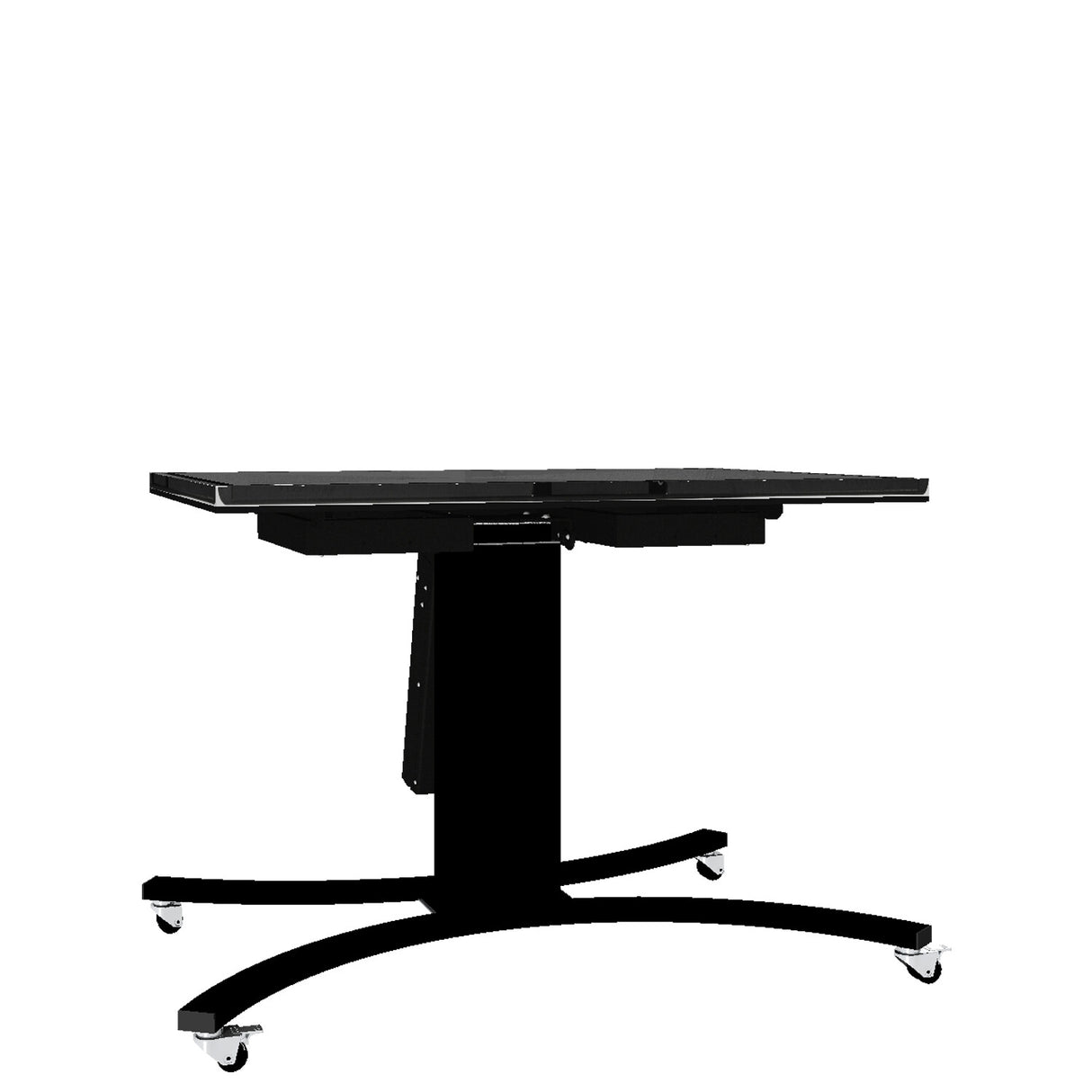 Conen Mounts Motorized mobile height and tilt adjustable monitor stand, 50 cm of vertical travel