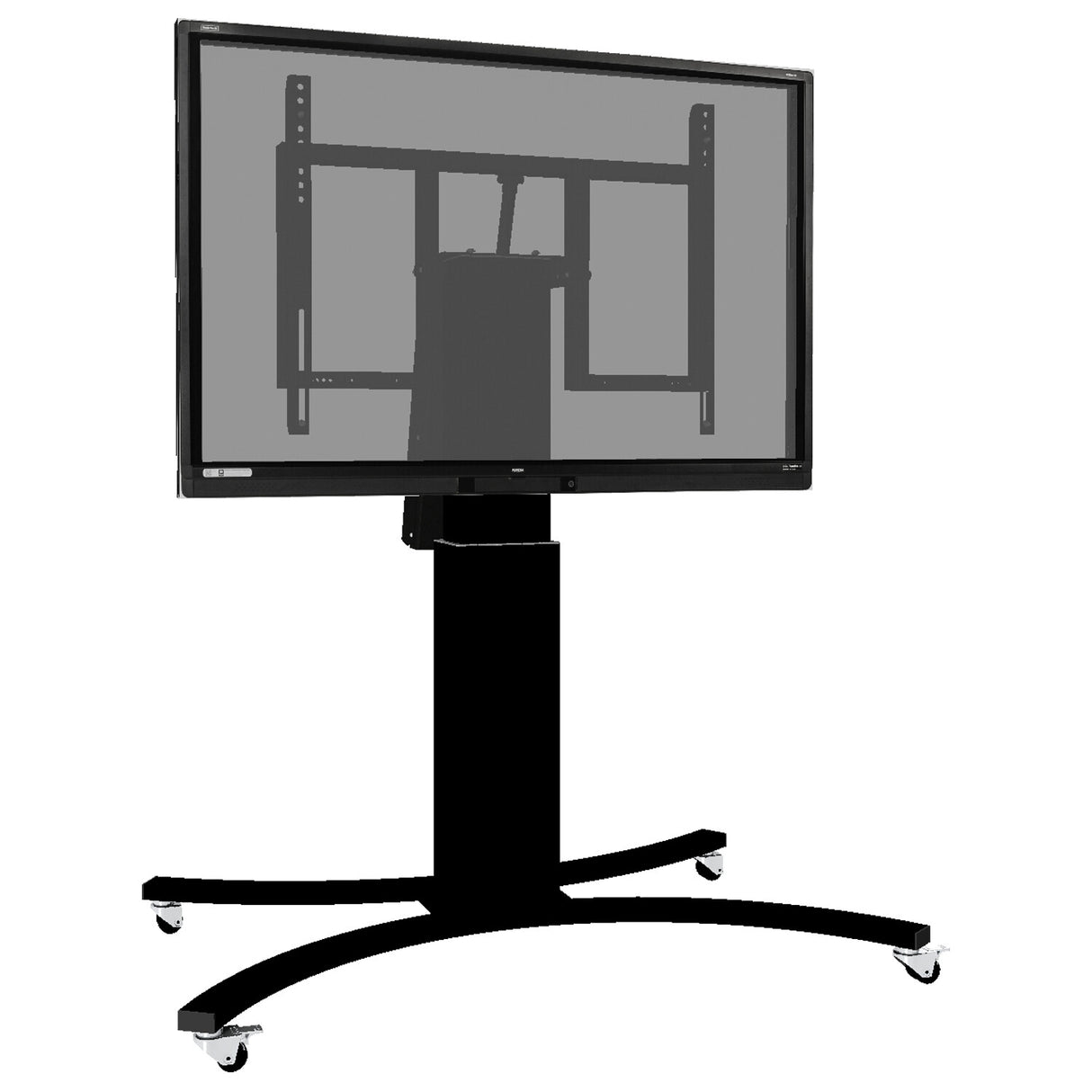 Conen Mounts Motorized mobile height and tilt adjustable monitor stand, 50 cm of vertical travel