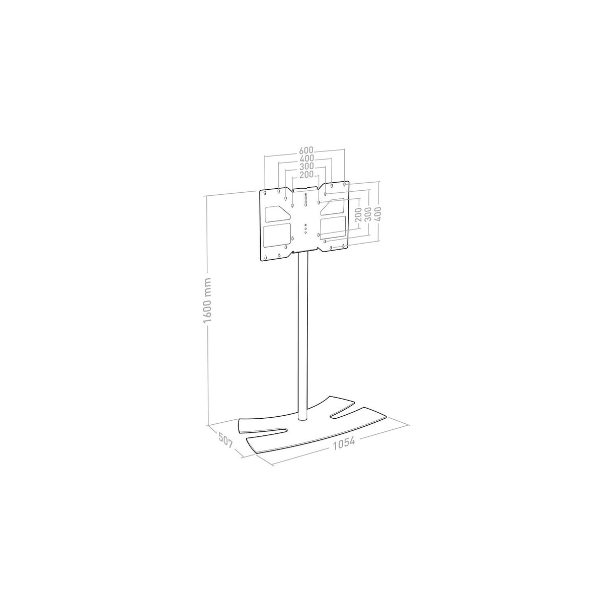 Erard 038442 tv-beslag 190,5 cm (75")