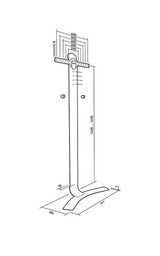 Erard STANDiT PRO 2,29 m (90") Sort, Hvid