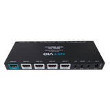 Netvio 4x1 Switch, 18Gb, HDCP2.2, HDR, ARC, Dolby Vision, CEC pass-thru, autoswitching, RS-232 contr