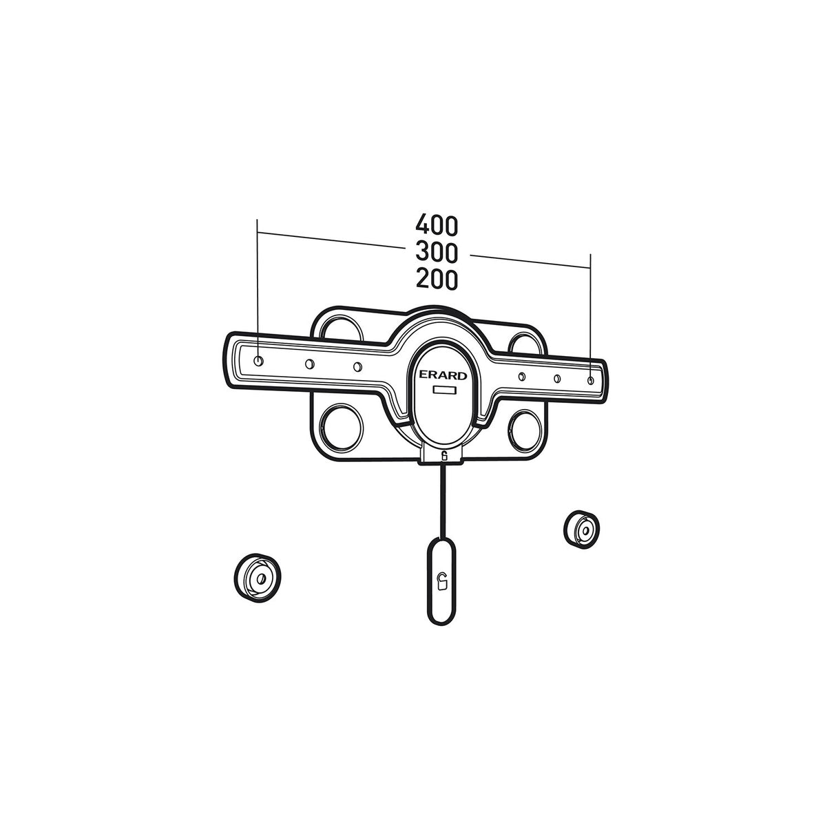 Erard FIXIT 400C 139,7 cm (55") Sort