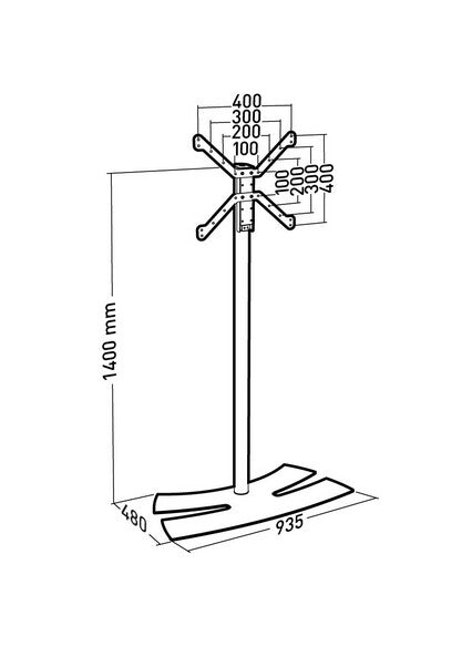 Erard LUX UP 139,7 cm (55") Hvid