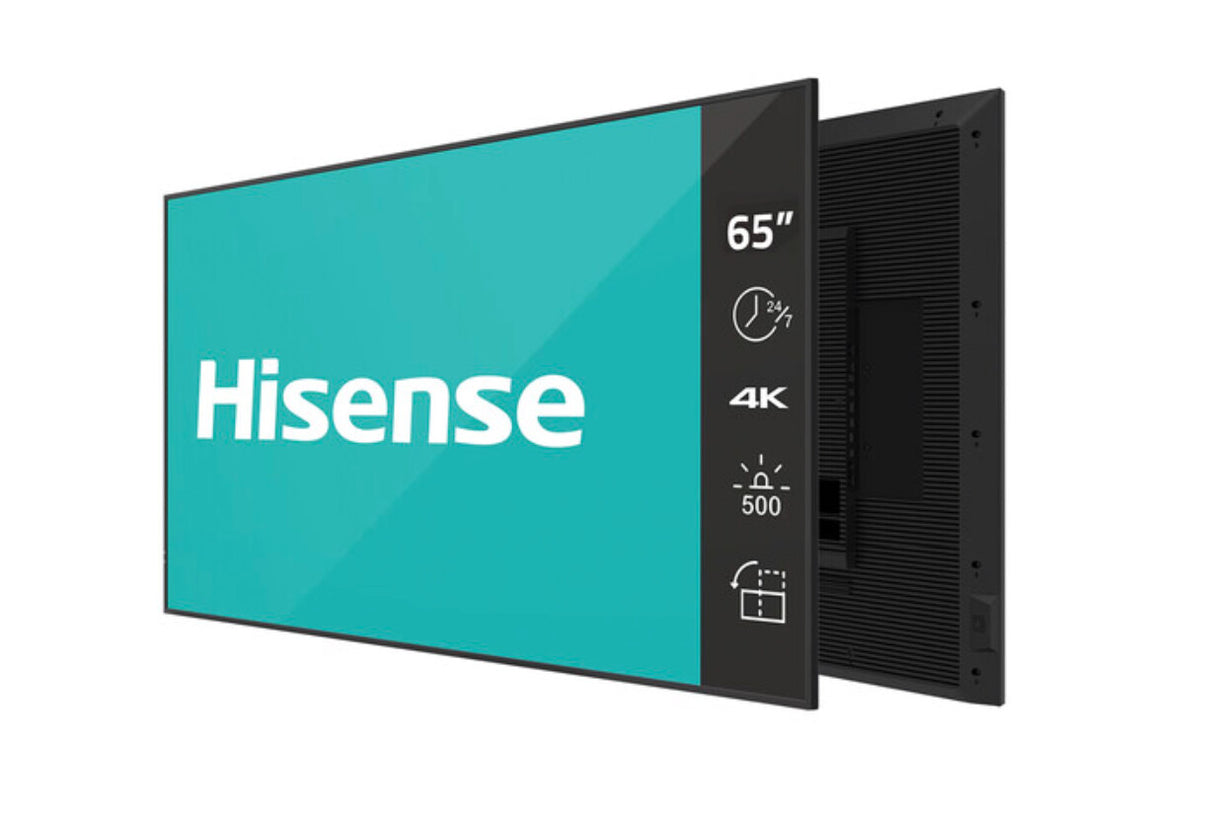 65” 4K UHD IPS Digital Signage Display - 24/7 Operation