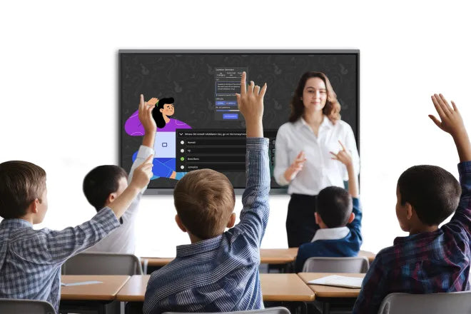 Clevertouch Pro Series 3 interactive whiteboard 2.18 m (86") 3840 x 2160 pixels Touchscreen Black