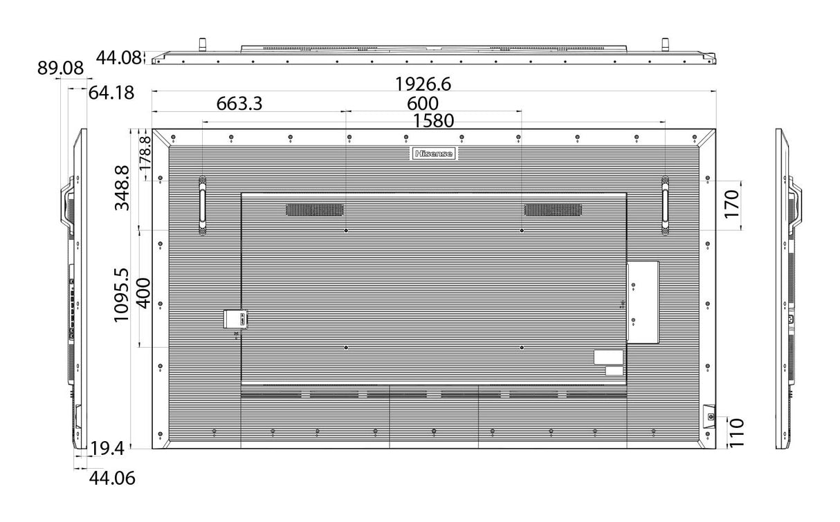 86” 4K IPS UHD Digital Signage Display - 24/7 Operation