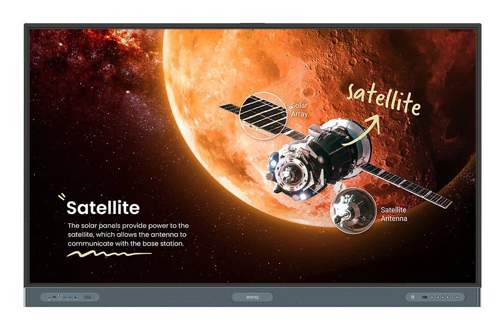 BenQ Board Pro RP7504 interactive whiteboard 190.5 cm (75") 3840 x 2160 pixels Touchscreen Black HDMI