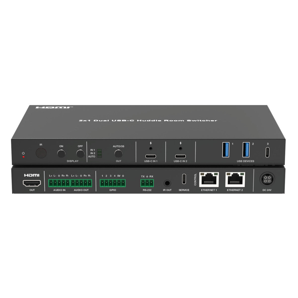 Unit HDP-HUB21c 2 X USB-C Huddle Room switcher