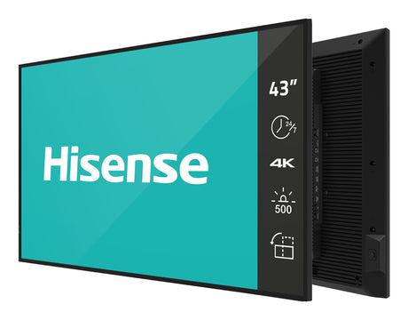 43” 4K UHD IPS Digital Signage Display - 24/7 Operation