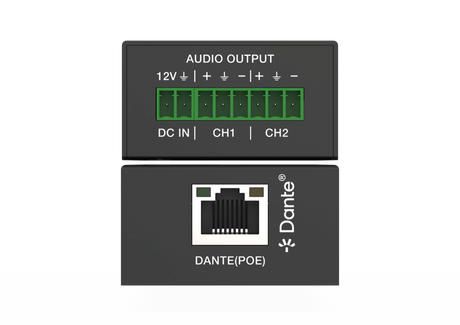HDCVT HDP-AUD2DEC, 2ch Dante In to Line Out Converter