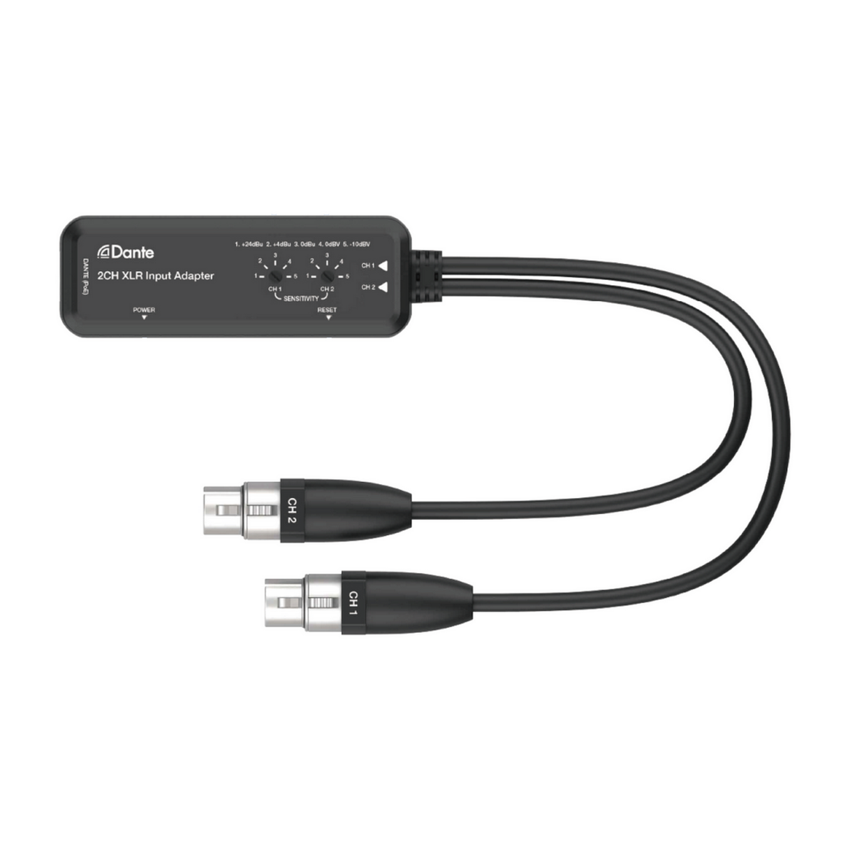 HDCVT Dante 2CH XLR Output Adapter with PoE