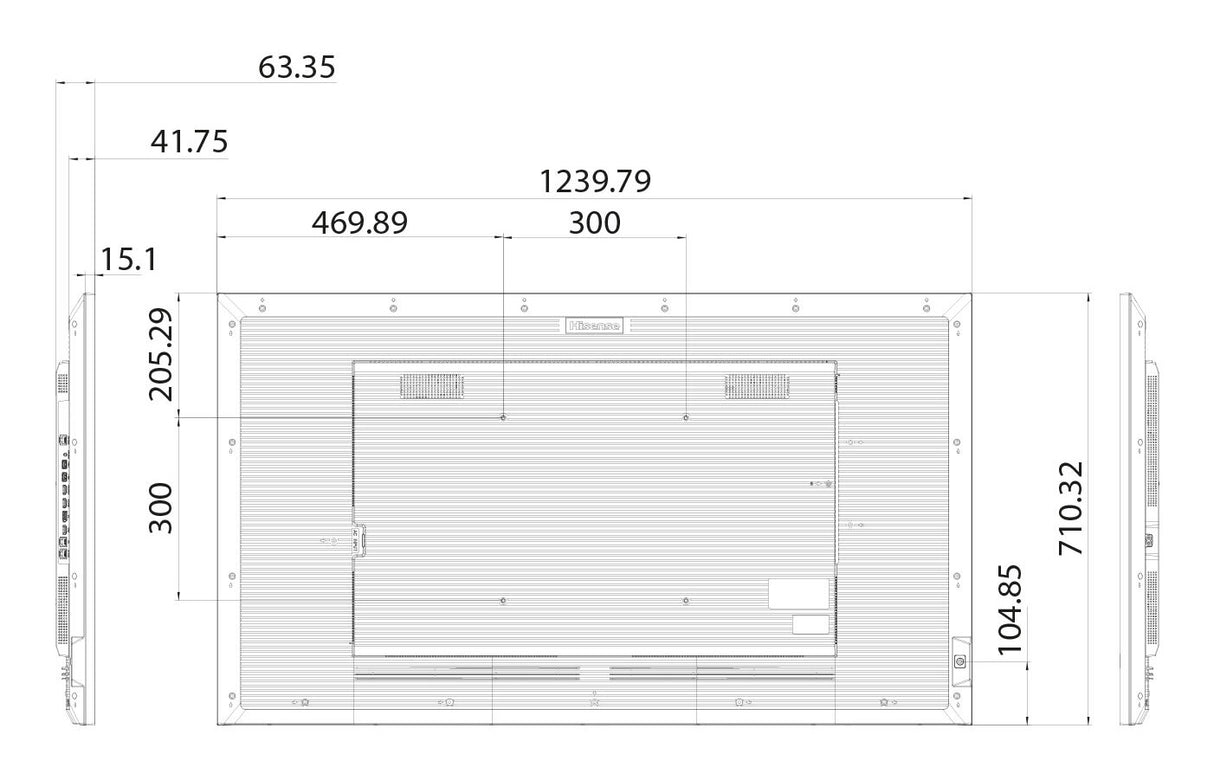 55” 4K UHD IPS Digital Signage Display - 24/7 Operation