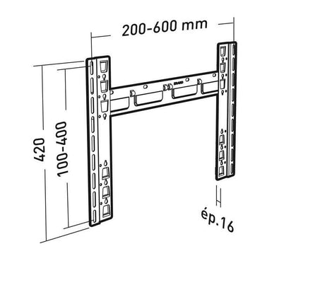 Erard ER045007 116,8 cm (46") Sort