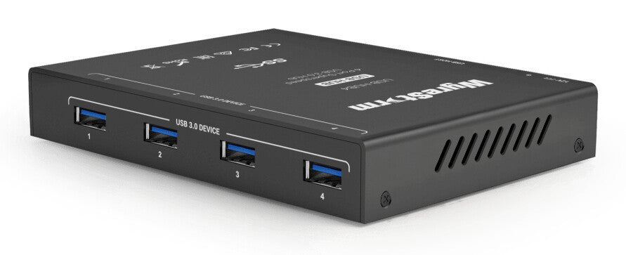 WyreStorm USBHUB4 USB 3.2 Gen 1 (3.1 Gen 1) Type-B 5000 Mbit/s Black