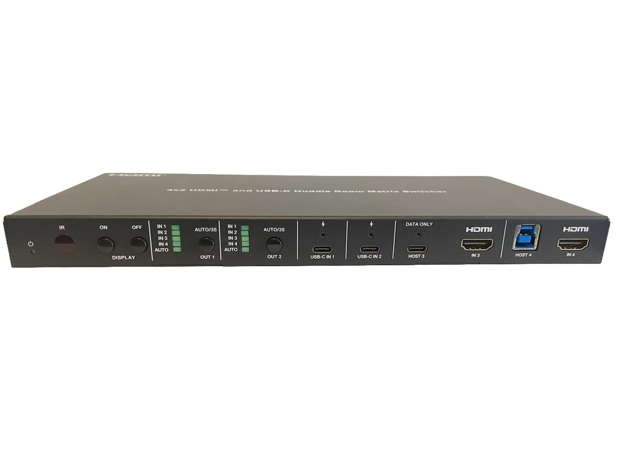 HDP-HUB42 4x2 HDMI and USB-C Huddle Room switcher